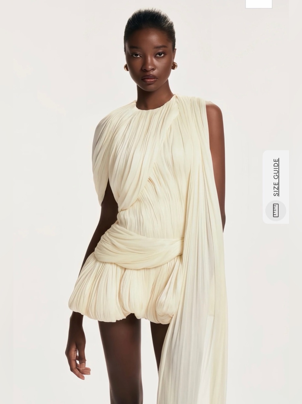 Miss Rosier Cyrielle Pleated Mini Dress NWT
